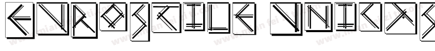 Eurostile Unicase W0字体转换